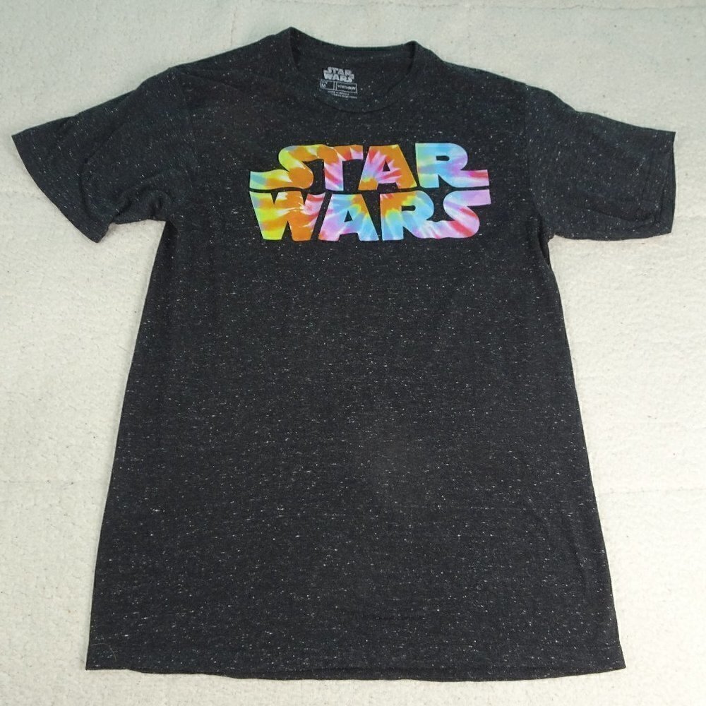 Star Wars Tie Dye Star Field Black T-Shirt Medium